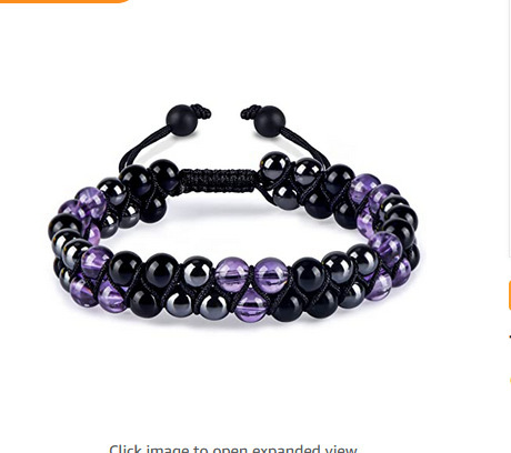 Natural Stone Tiger Eye Woven Double-layer Bracelet Adjustable