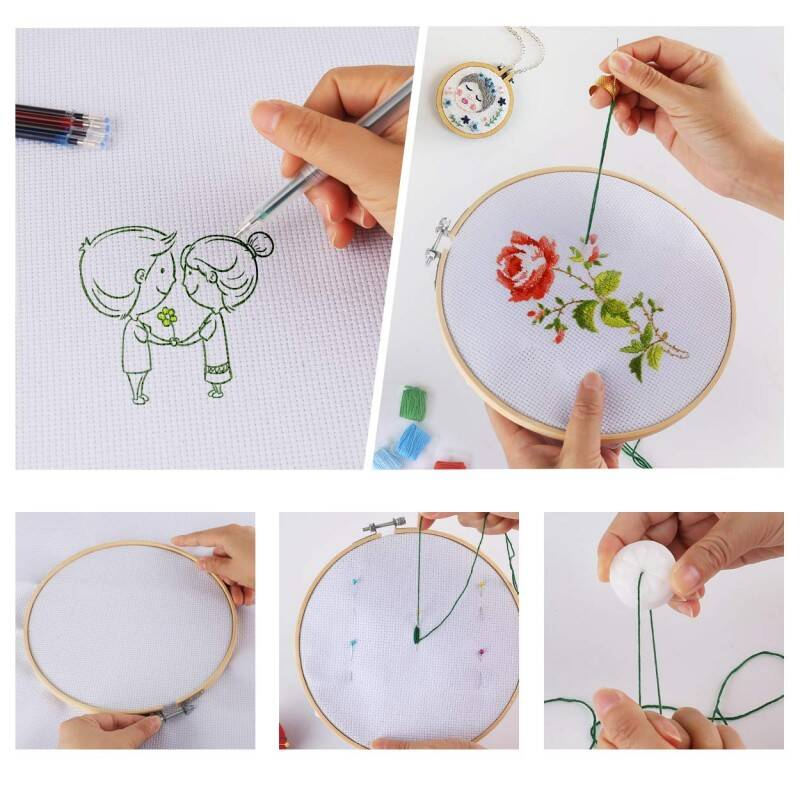 Embroidery Kit & Stitch Kits For Adults Beginners Complete