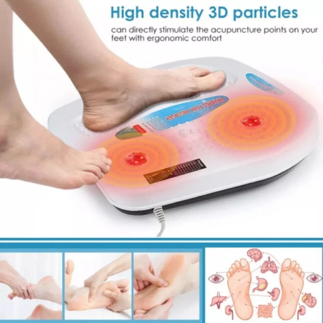 UK New Foot Leg Vibration Blood Circulation Booster Feet Massager With Heated 9 — image 12