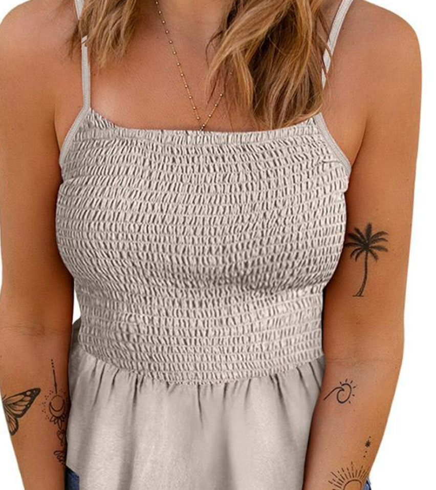 Women's Slim Waist Floral Floral Slim Camisole