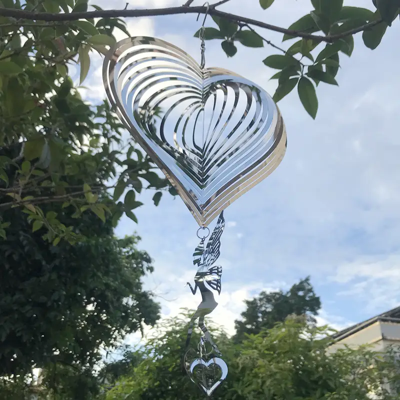 Love Angel Wind-turning Garden Outdoor Indoor Balcony Landscape Decoration Wind Chimes Series