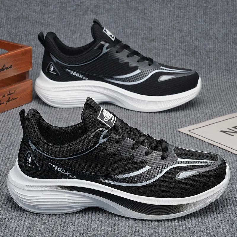Summer Men Fly Knit Mesh Dad Sneakers