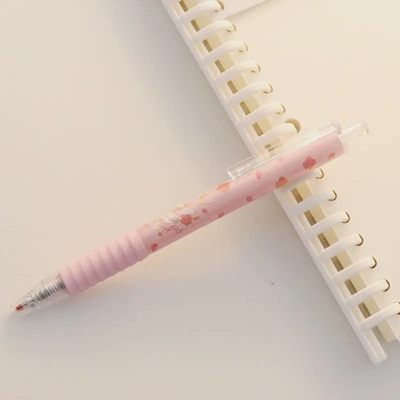 Cute Peach Press Gel Pen Korean Stationery
