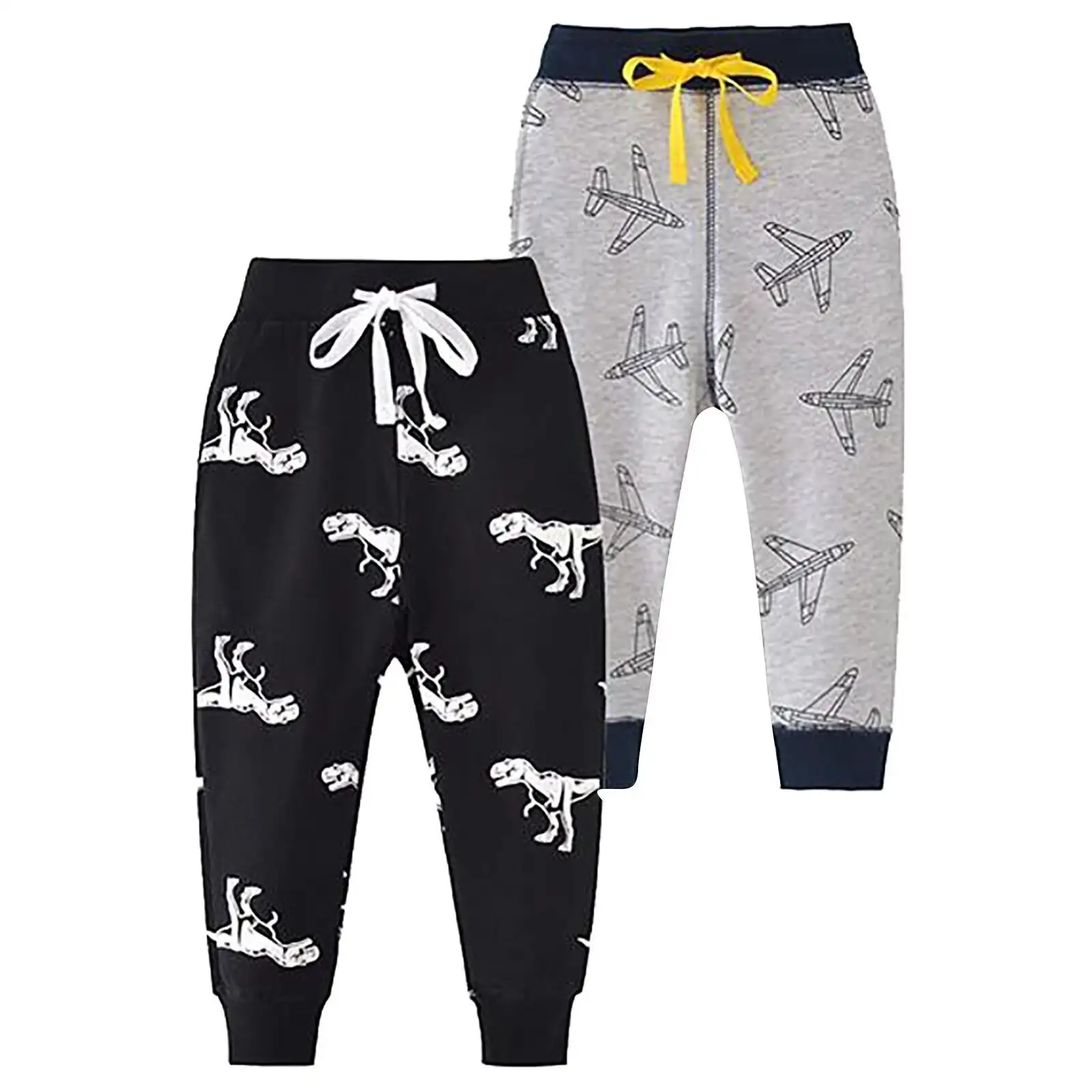 Casual Children's Cartoon Printed Cotton Pants Suit