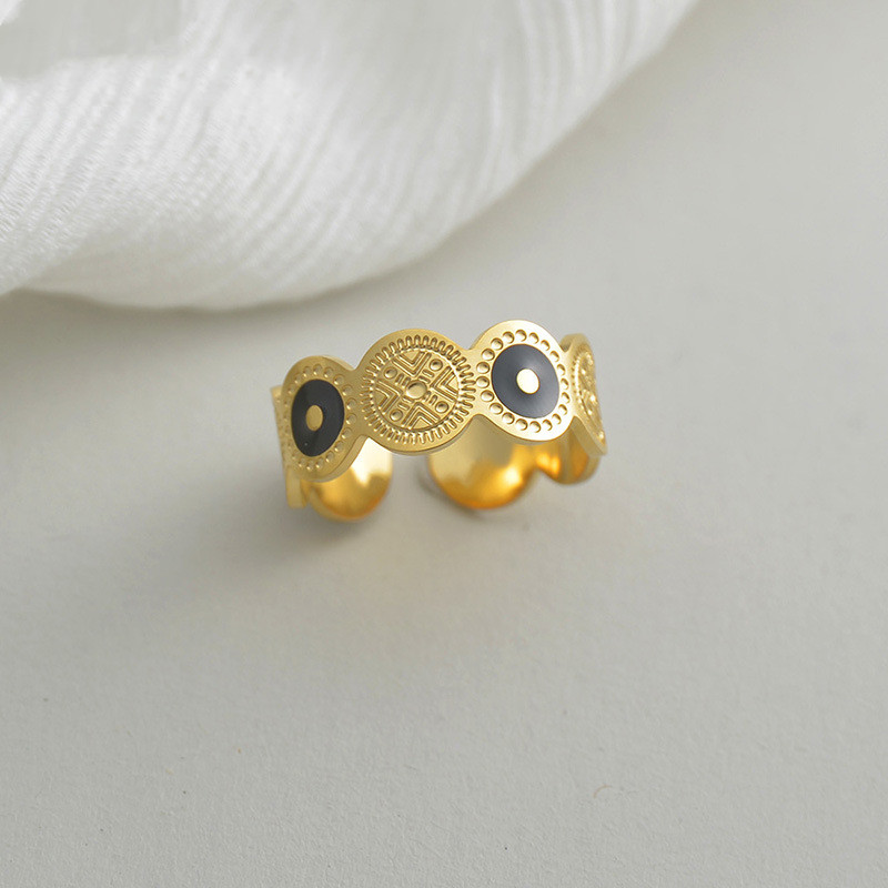 Round Totem Titanium Steel Adjusting Ring