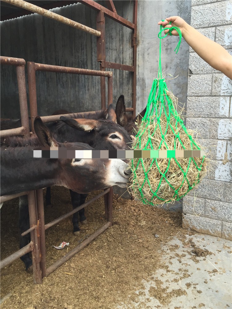 Forage Pocket Feeding Horse Bag Haystack Bag Grass Net Pocket Horse Feed Bag — foto 5