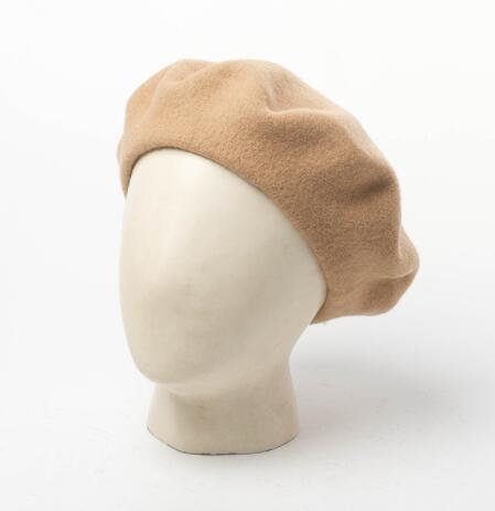Women's Pure Color Simple Woolen Beret