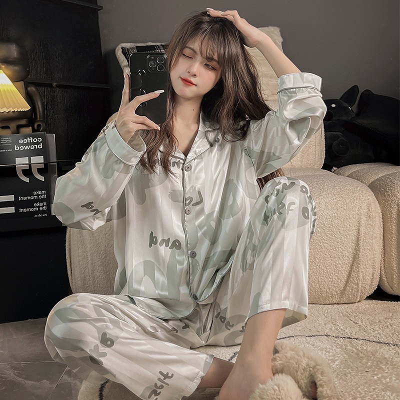 Title 2, Pajamas Cardigan Long-sleeved Suit Sense Of Hom...