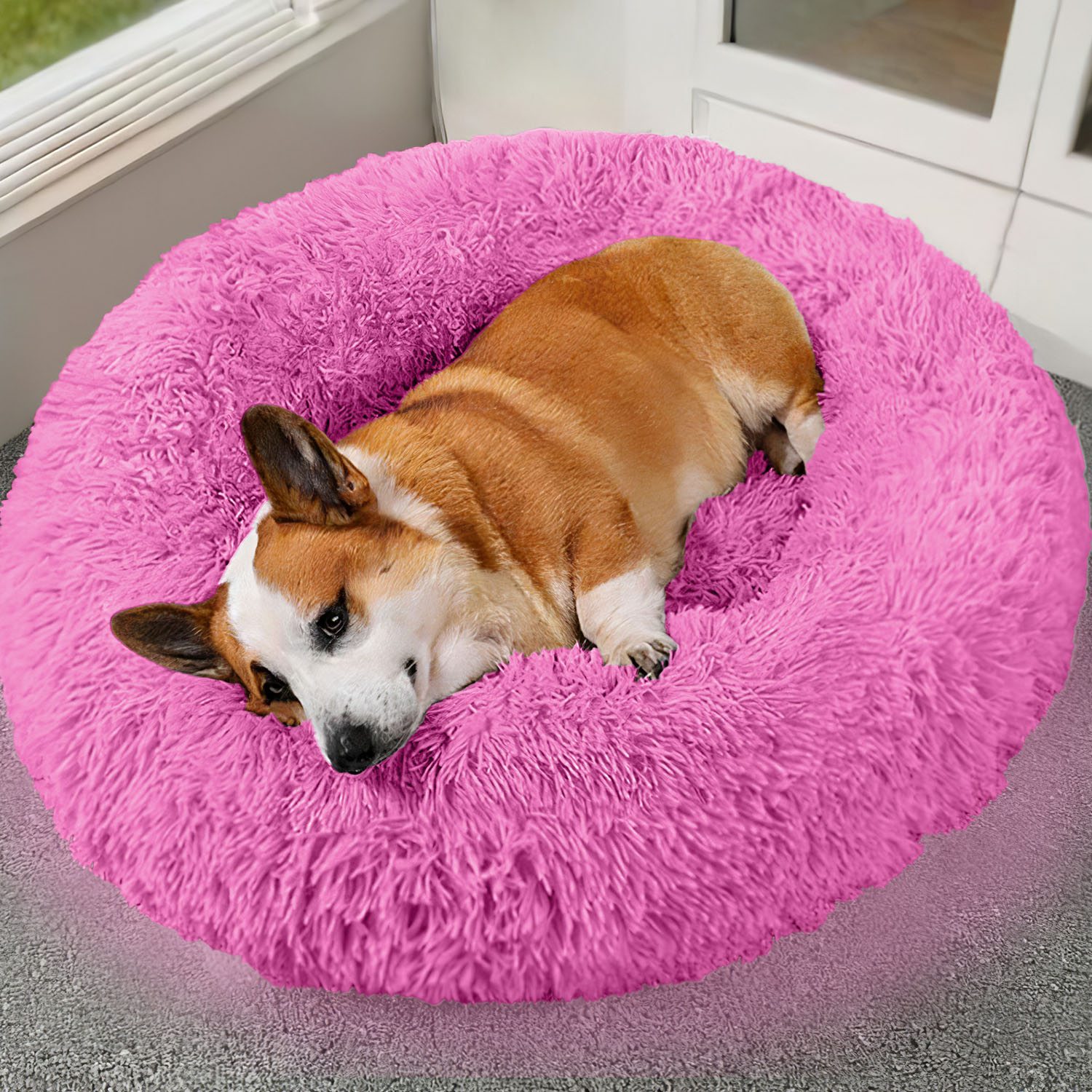 Pet Dog Bed Soft Warm Fleece Puppy Cat Bed Dog Cozy Nest Sofa Bed Cushion