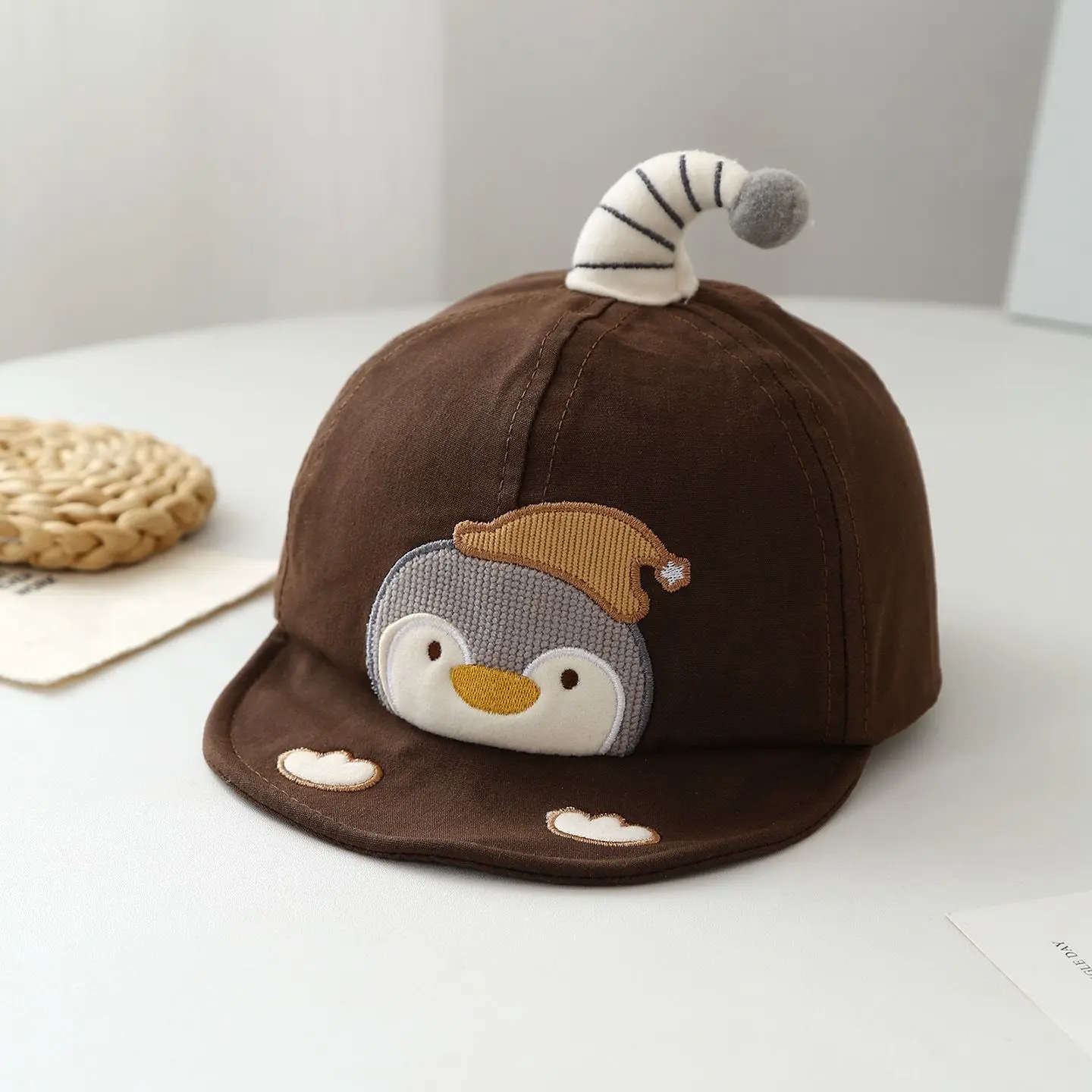 Summer Children's Penguin Embroidered Striped Jujju Soft