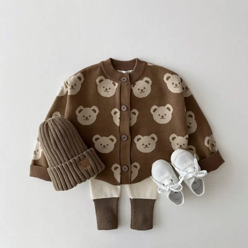 Children's Fashion Bear Sweater Coat Cute Cartoon