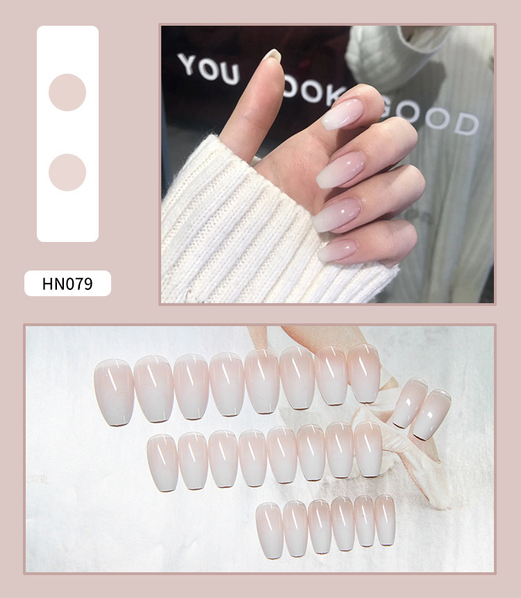 Nail Art Finished Fake Nail Scrub Nail  Patch Wearable