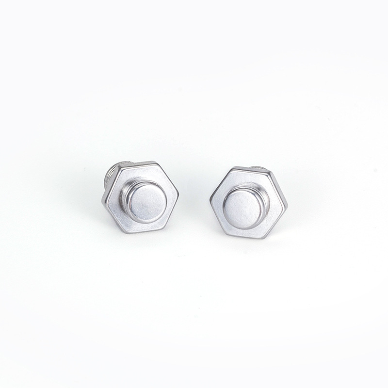 Personalized Retro Cross Screw Earrings Tide Men And Women