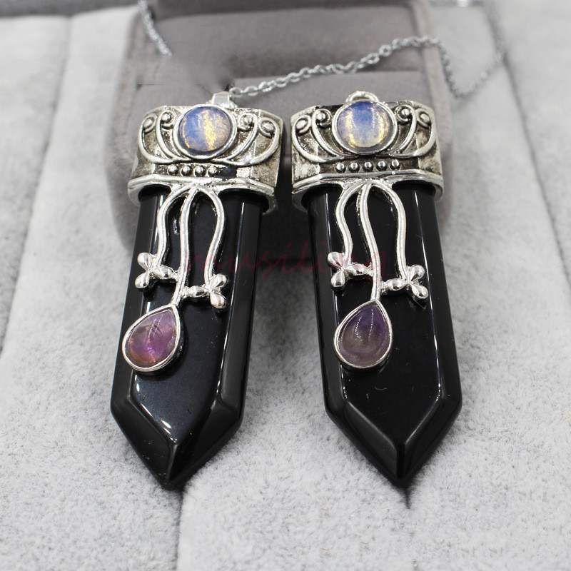 Title 2, Solid Color Crystal Sword Pendant. Stylowa zawi...