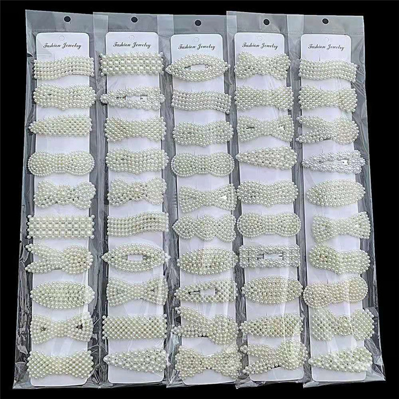 One Card 10 Pearl Hairpins Are Not Re-like BB Clip Bangs Hair Accessories