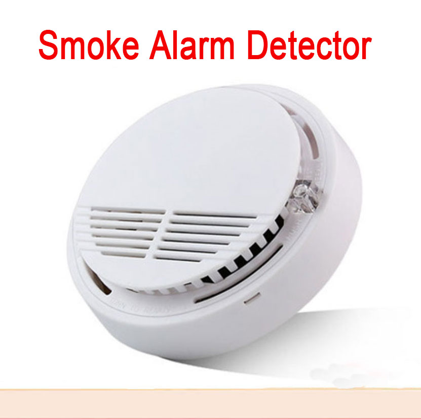 Household Smoke Alarm Detector Fire With 9V Battery Photoelectric Sensor Alert — image 3