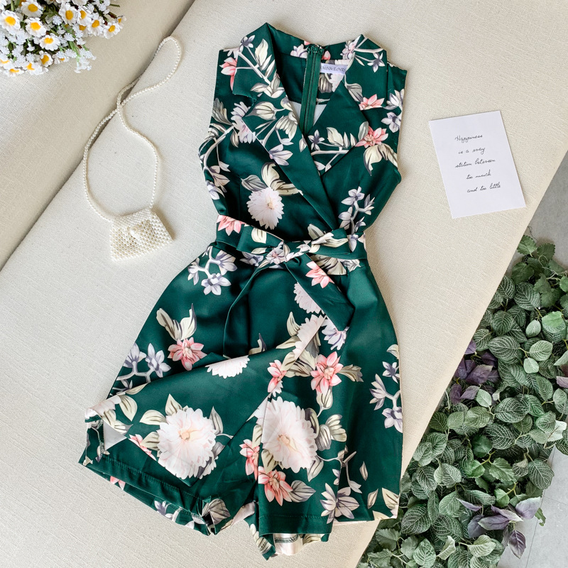 Floral Sleeveless Jumpsuit, picture 3 of 5