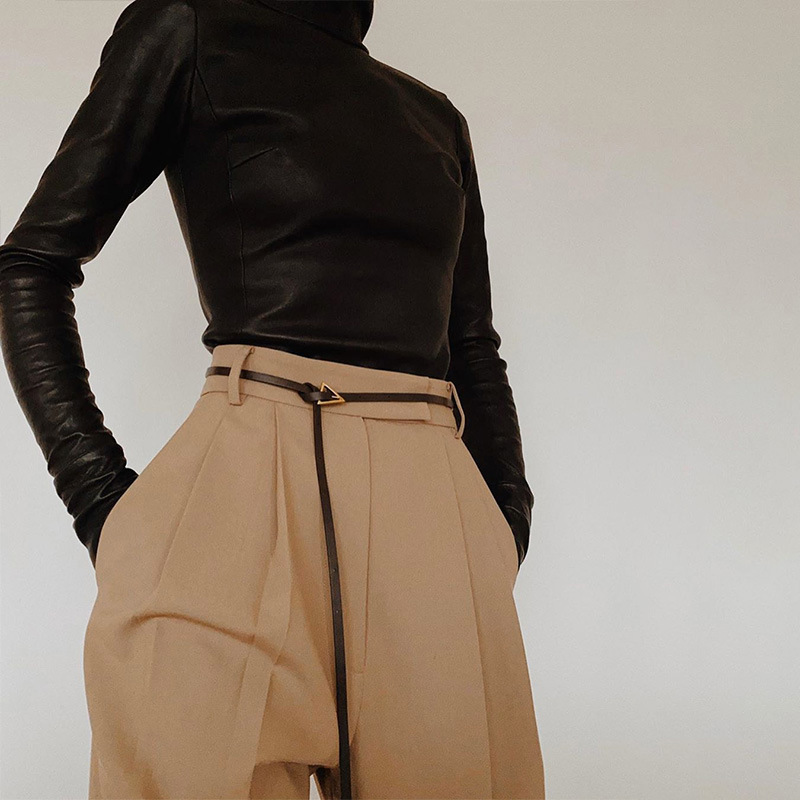 Title 6, High Waist Wide Leg Trousers