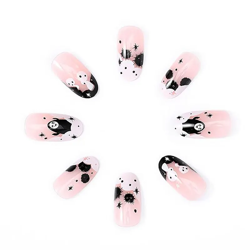 Faceless Men Nail Art, Length Long Water