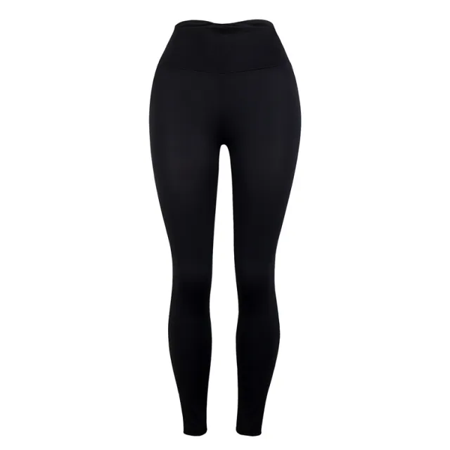 Ladies Slim Butt Lift Solid Color Yoga Pants Leggings Black - Shop at LoveMi