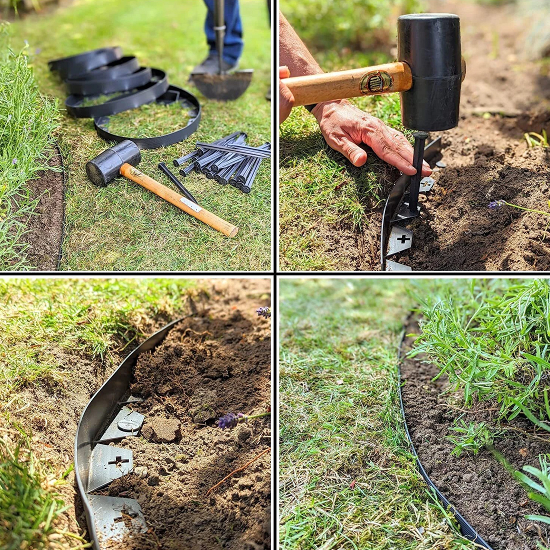 10-meter Outdoor Garden Boundary Lawn Isolation Stripedge Strip Send 30 Nails