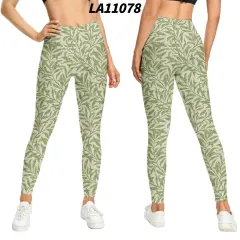 Women's Floral Print High-waist Buttocks Tights - 6 Style - View 1