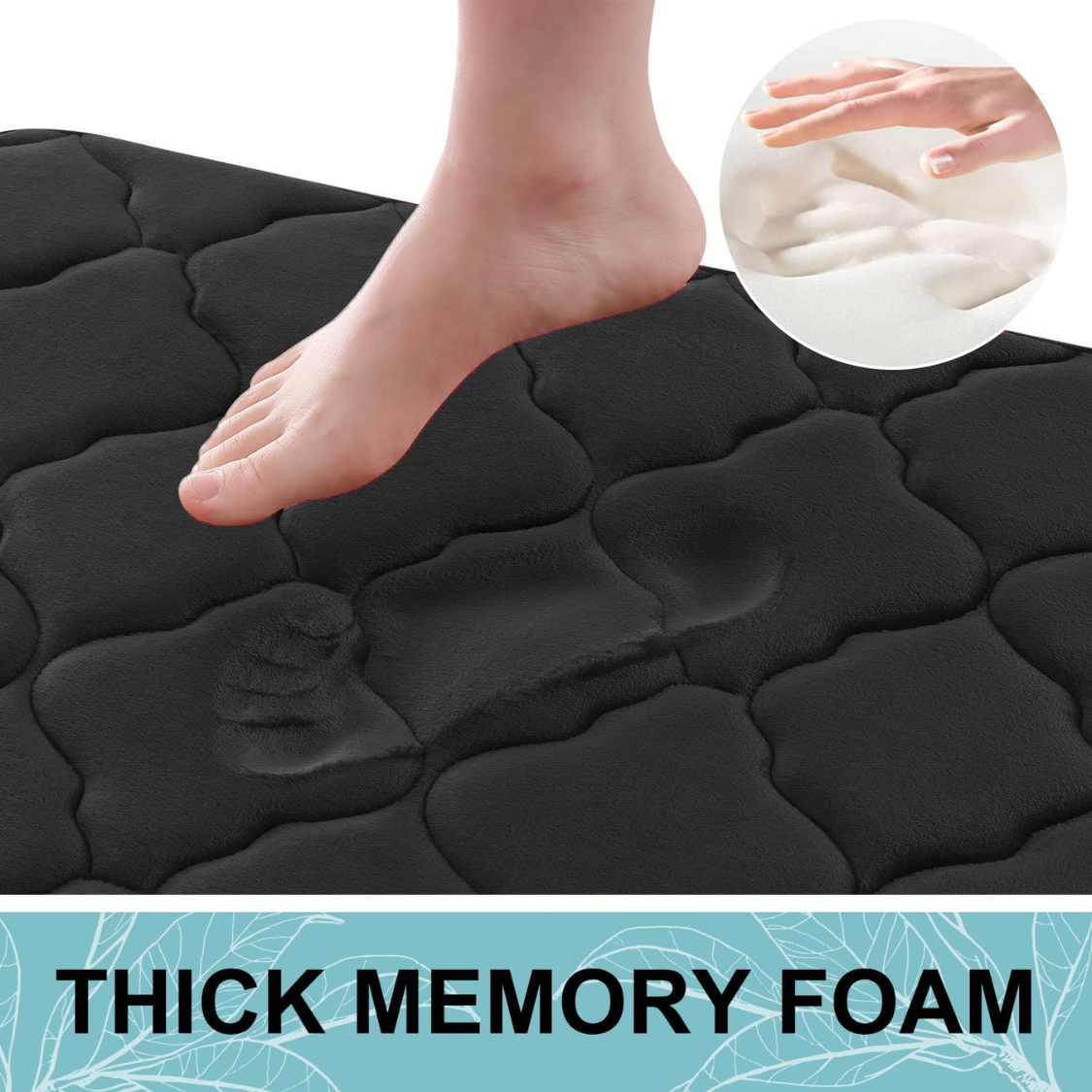 Memory Foam Bath Mat Rug ,Ultra Soft And Absorbent Bathroom Rugs, Non-Slip, Comfortable, Machine Washable Bath Carpet For Bathroom Floor — foto 3