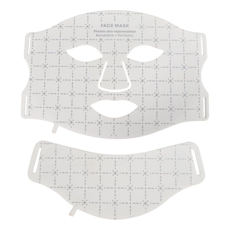 New Silicone Facial Mask Device, Household LED Photon Skin Care Mask, Infrared Color Light Beauty Instrument, Skin Rejuvenation Photon Beauty Mask — foto 2