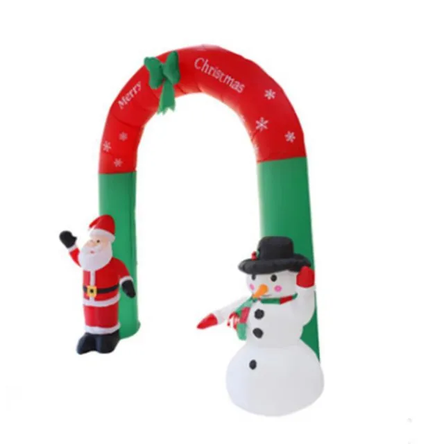 Giant Arch Santa Claus Snowman Inflatable Garden Yard Archway Christmas Ornaments Xmas New Year Festival Party Props Decor Style1Uk - Shop at LoveMi