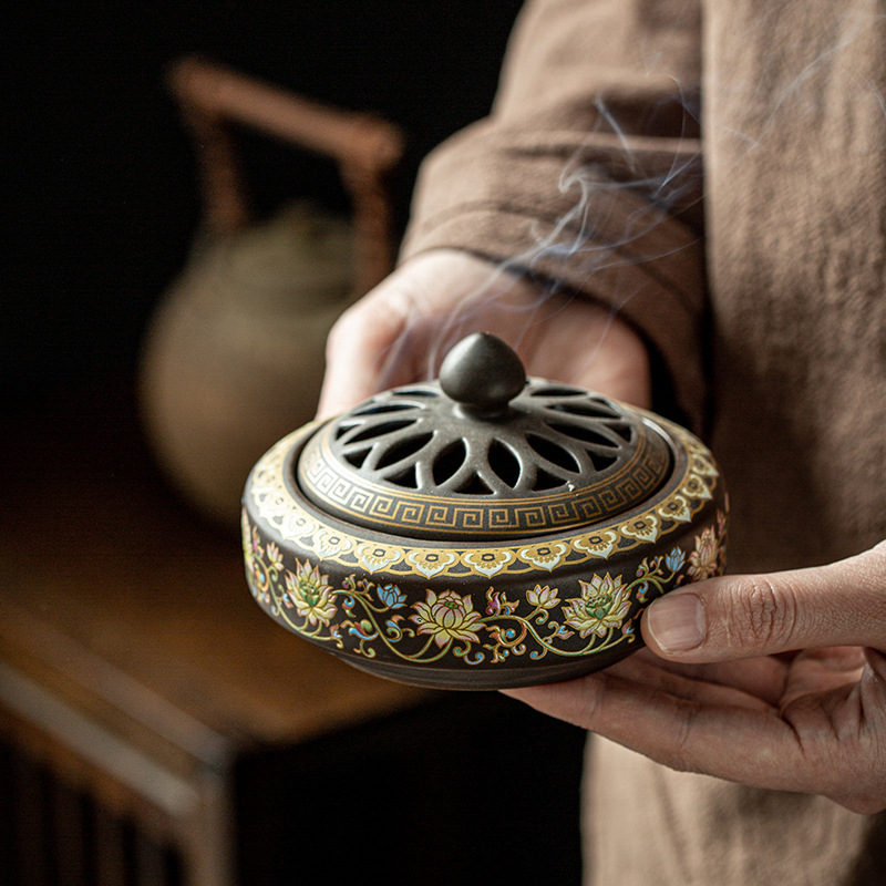 Title 4, Zen Censer Stove Ceramic Household Antique Ince...