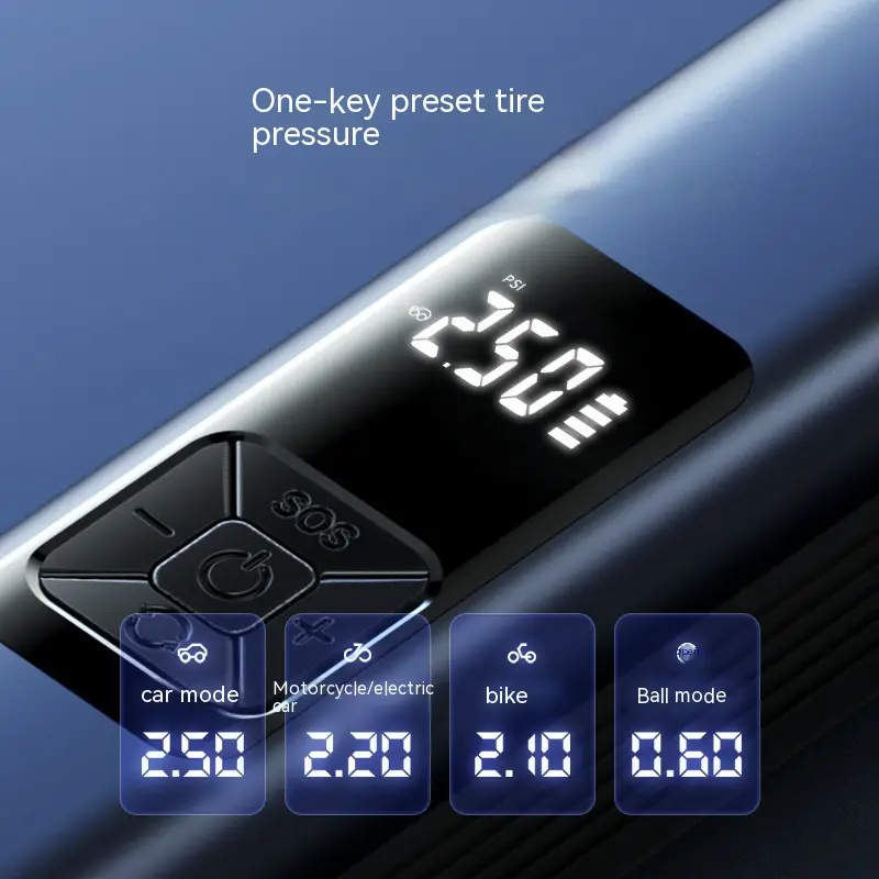New Car Cleaner Car Wireless Digital Display Inflator Smart Air Pump Car Dust Collection And Gas Four-in-one