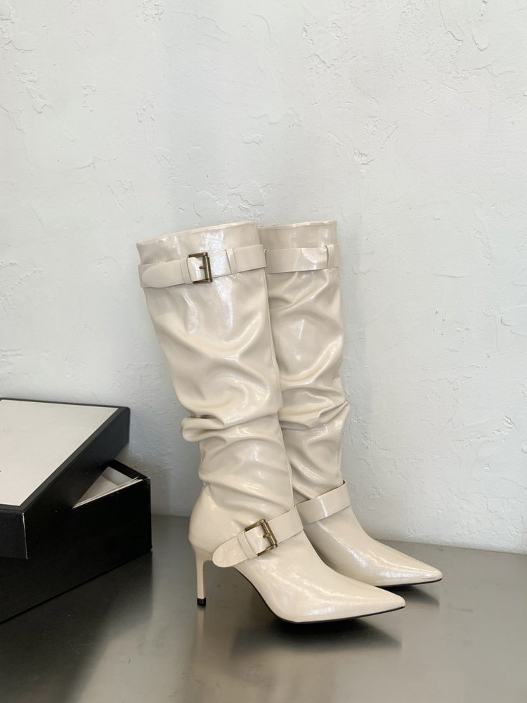Pointed Toe Slouch Boots