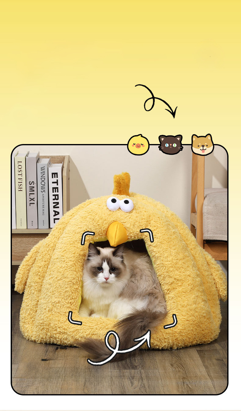 Title 6, Cold-proof Warm Cat Nest For Fall And Winter, L...