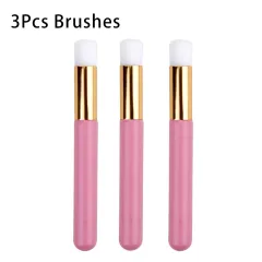 False Eyelash Mousse Brush Household Cleaning Wash Makeup - Pink Gold Tube 3Pieces - View 1