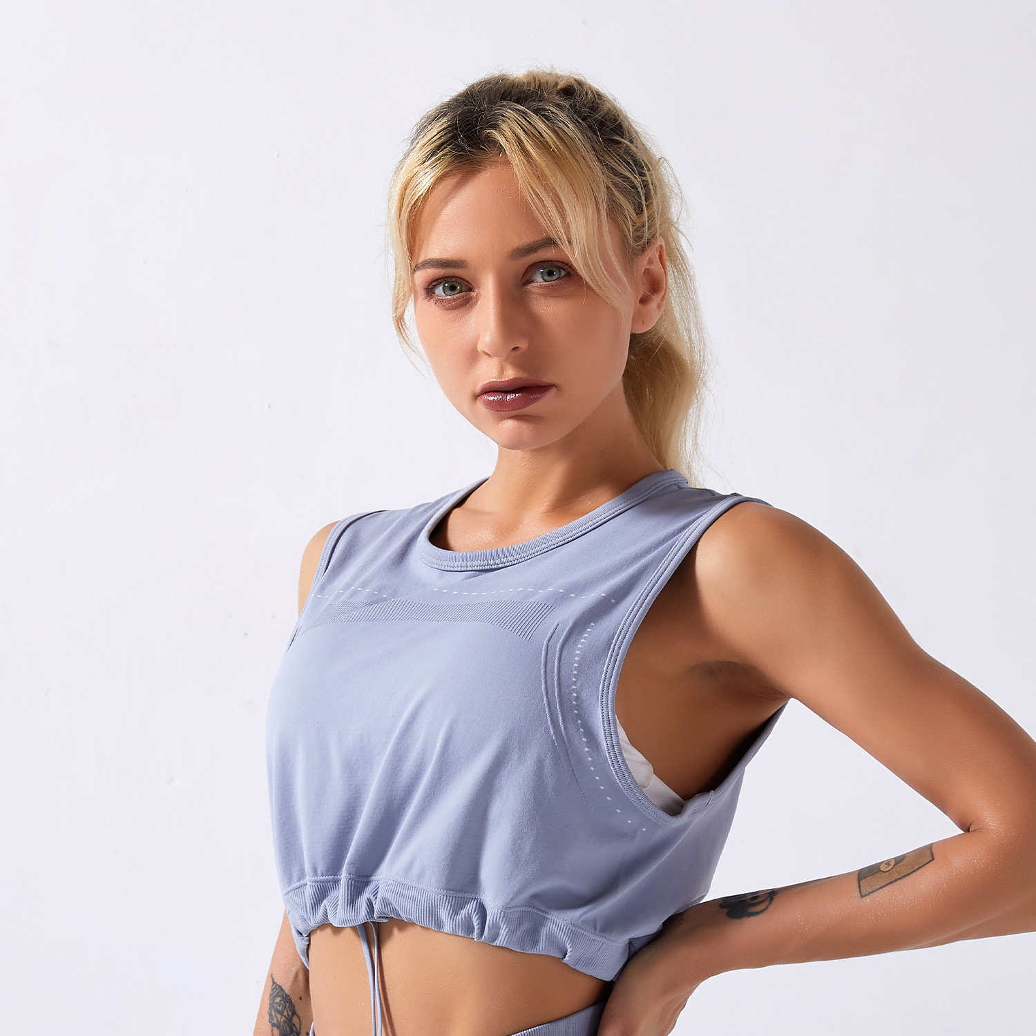  New Seamless Yoga Wear Sleeveless Top