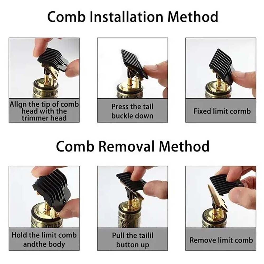Professional Mens Hair Clippers Shaver Trimmers Machine Cordless Beard Electric — foto 4
