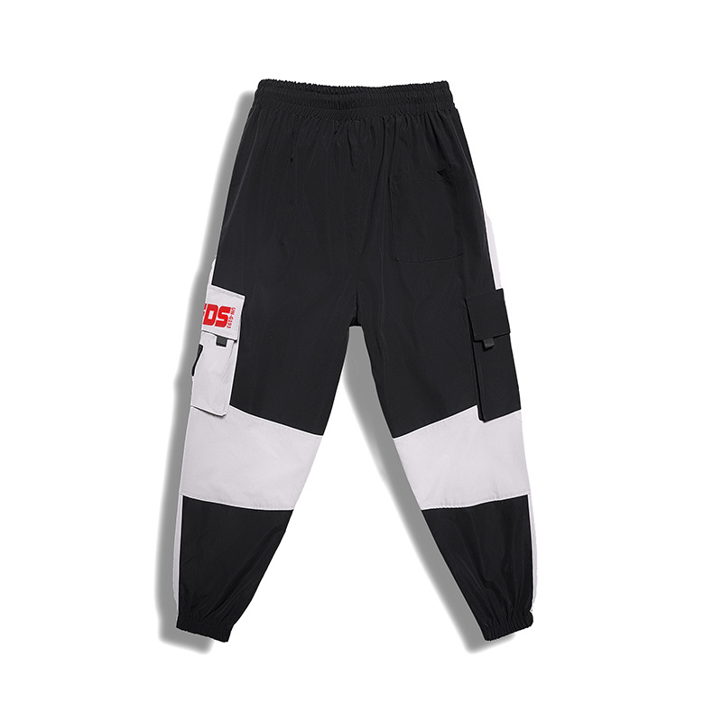 Title 5, Calça Macacão Masculino Casual Branco Cinza Bloco