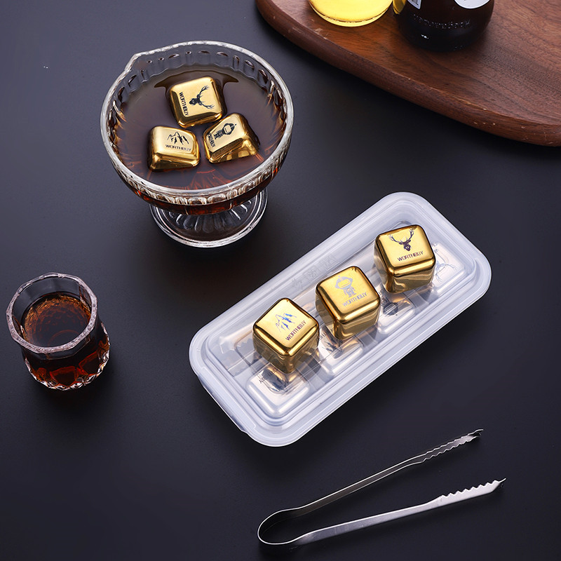 Title 4, 304 Stainless Steel Food Grade Metal Ice Cubes