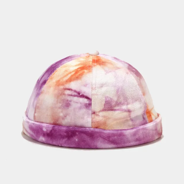 Fashionable And Simple Painted Tie dye Melon Leather Hat 2 Style - Shop at LoveMi