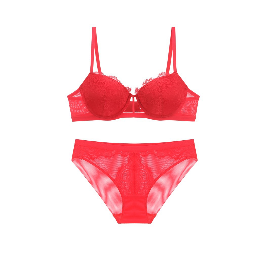 Title 9, Benming Year Red Lace Small Breast Underwear La...