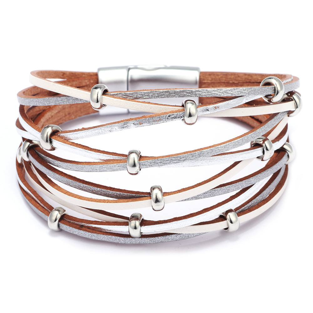 Fashion Multi-layer Leather Braided Bracelet Jewelry