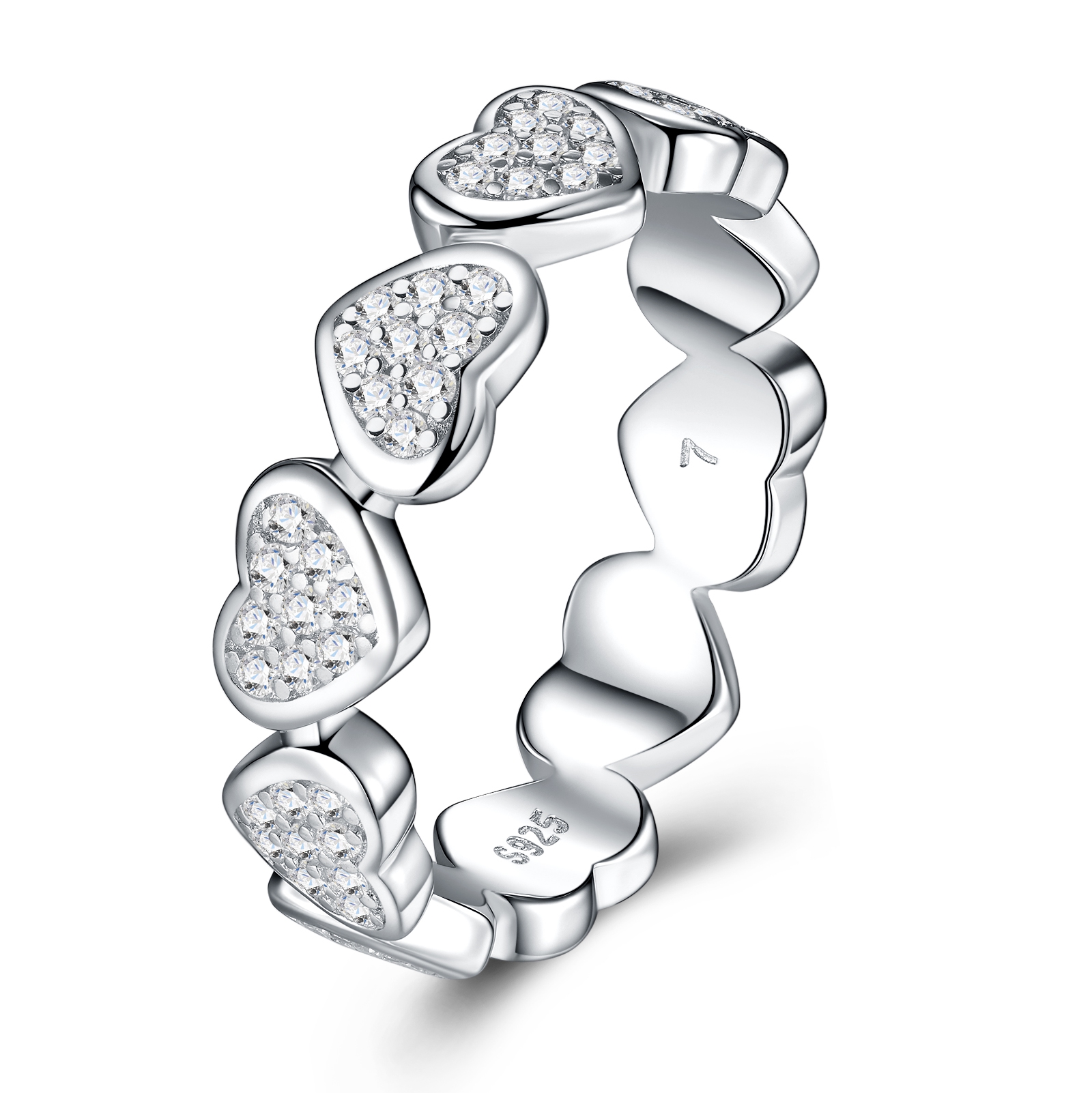 luksuslik moissaniidiga sõrmuste komplekt