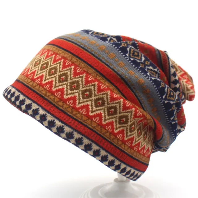Fashion All match Striped Cashmere Hood Orange - Shop at LoveMi