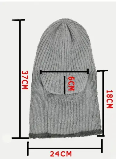 Warm Woolen Ear Protection Thickened Cold Mask Cap