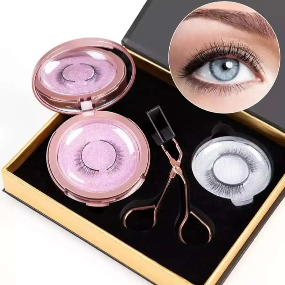 Reusable Magnetic Self-Adhesive Eyelashes No Eyeliner or Glue Needed
