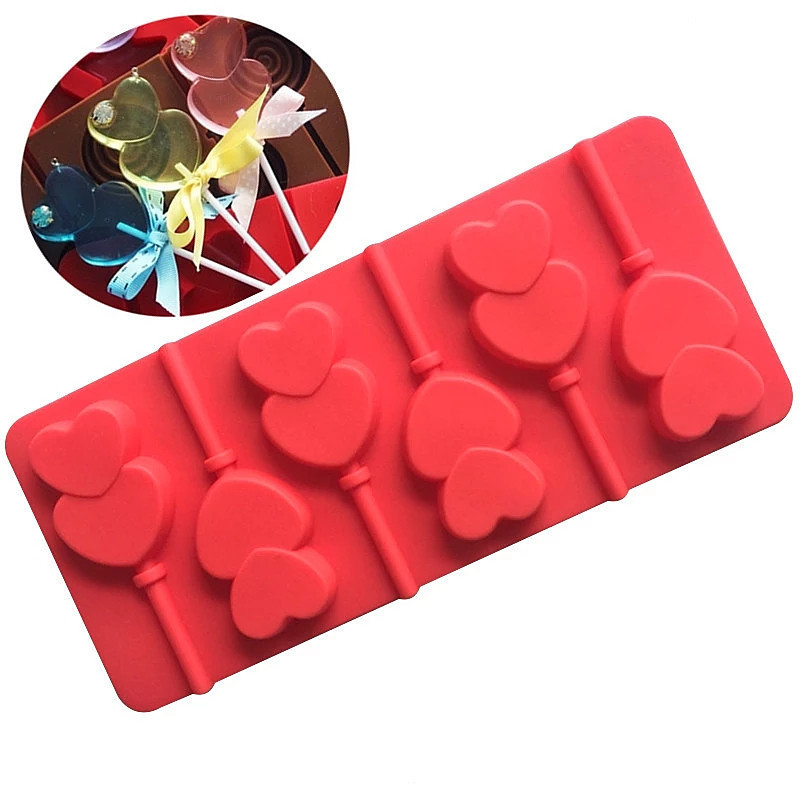 Title 5, Double Love Silicone Lollipop Baking Mold