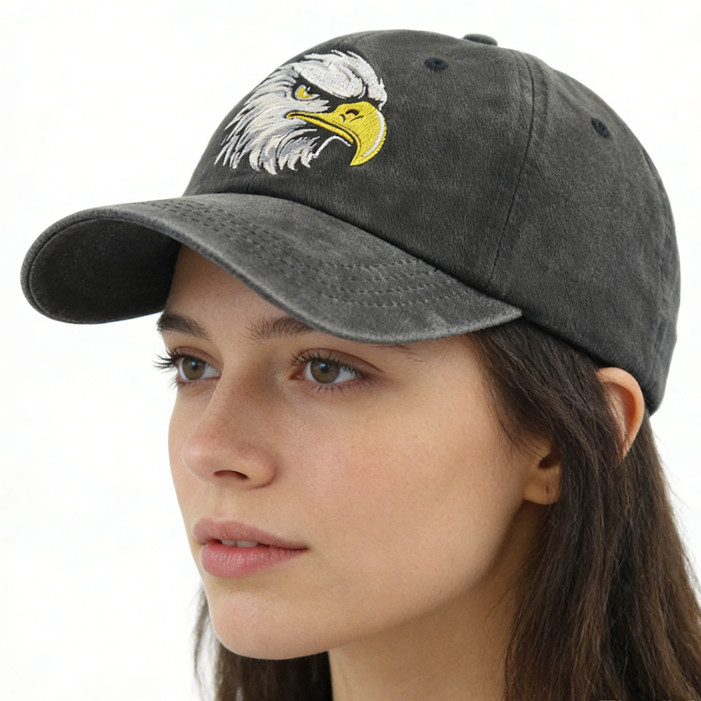 Embroidered Bald Eagle Head Hats