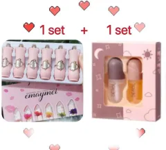 Jelly Flower Lipstick Color Changing Lip Gloss Moistening Temperature Crystal Pomade Transparent Lip Color Balm Makeup Cosm - Set - View 1