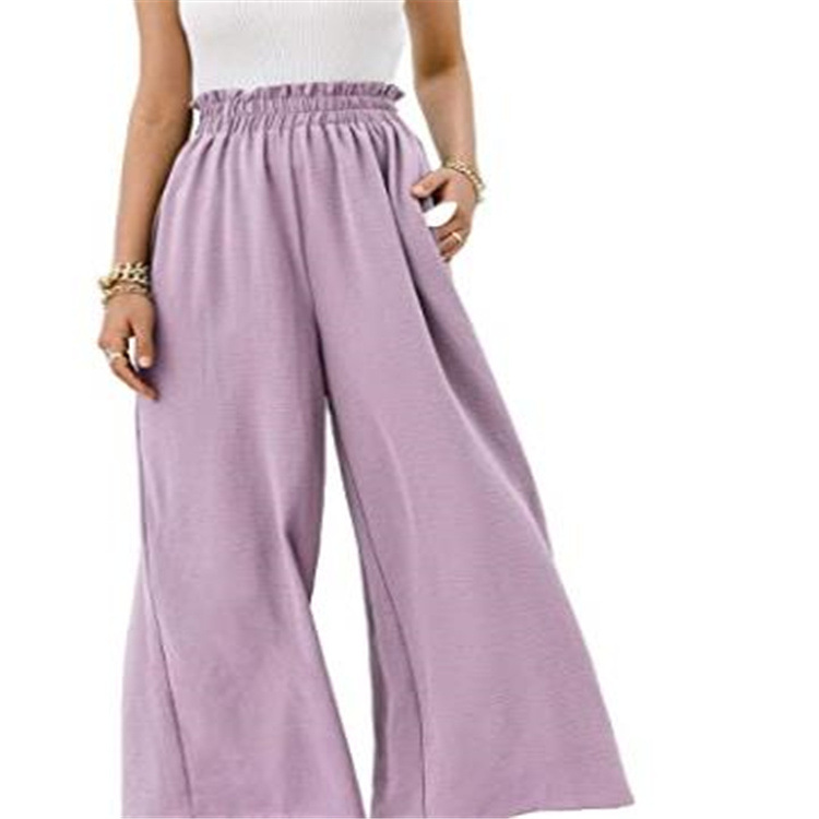 Spring And Autumn Wide Leg Pants Cotton Loose Slim Fit