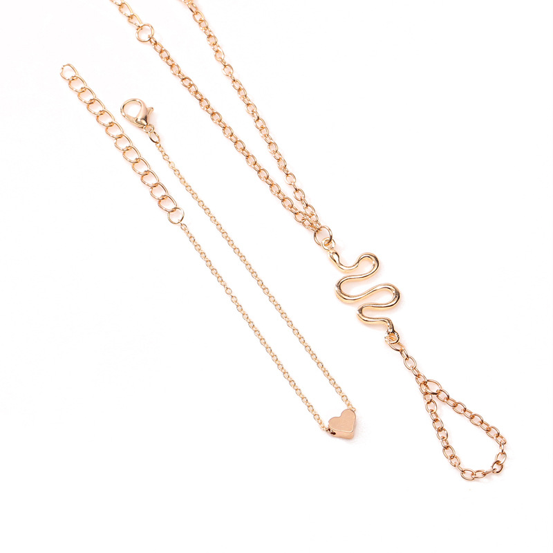 Fashion Retro Alloy Snake Ring Bracelet